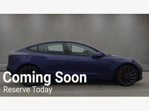 Tesla Model 3 (Dual Motor) Performance AUTO 4WDE 4dr (Performance Upgrade)