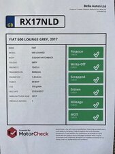 Fiat 500 1.2 500 Lounge 3dr
