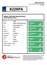 Smart ForTwo 1.0 Fortwo Passion MHD AUTO 3dr