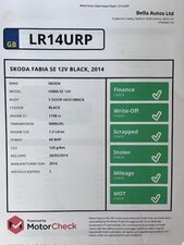 Skoda Fabia 1.2 Fabia Se 12v 5dr