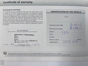 Peugeot 107 1.0 107 Active 5dr