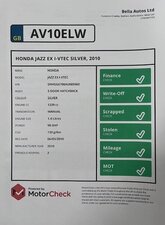 Honda Jazz 1.3 JAZZ EX I-vtec 5dr