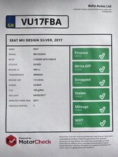 Seat Mii 1.0 Mii Design 3dr